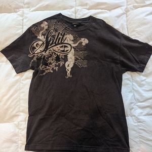 Brown Split brand t-shirt